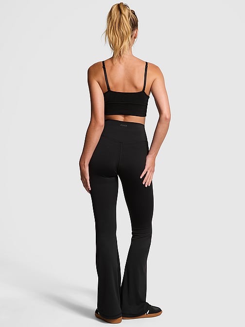 VICTORIA'S SECRET PINK フレアレギンス！ S 黒 フレア レギンス – PINK