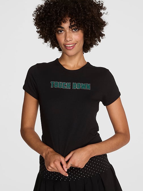 【PINK・ヴィクシー VS】 ２色 PINK 肩ロゴ Tシャツ★ Victoria's Secret(ヴィクトリアズシークレット) Tシャツ
