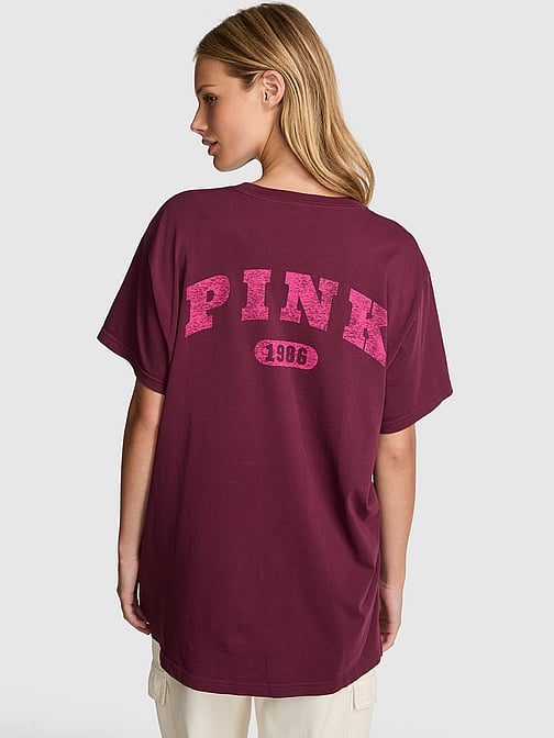 Victoria'sSecretヴィクトリアシークレットゆったり半袖Tシャツ新品 新品未使用 入手困難 ヴィクトリアシークレット シャンハイ