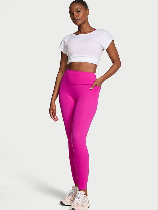 新品Victoria's Secret PINK ヴィクシー　ヨガパンツ S ウィメンズ レギンス | フレア レギンス | フォールドオーバー レギンス