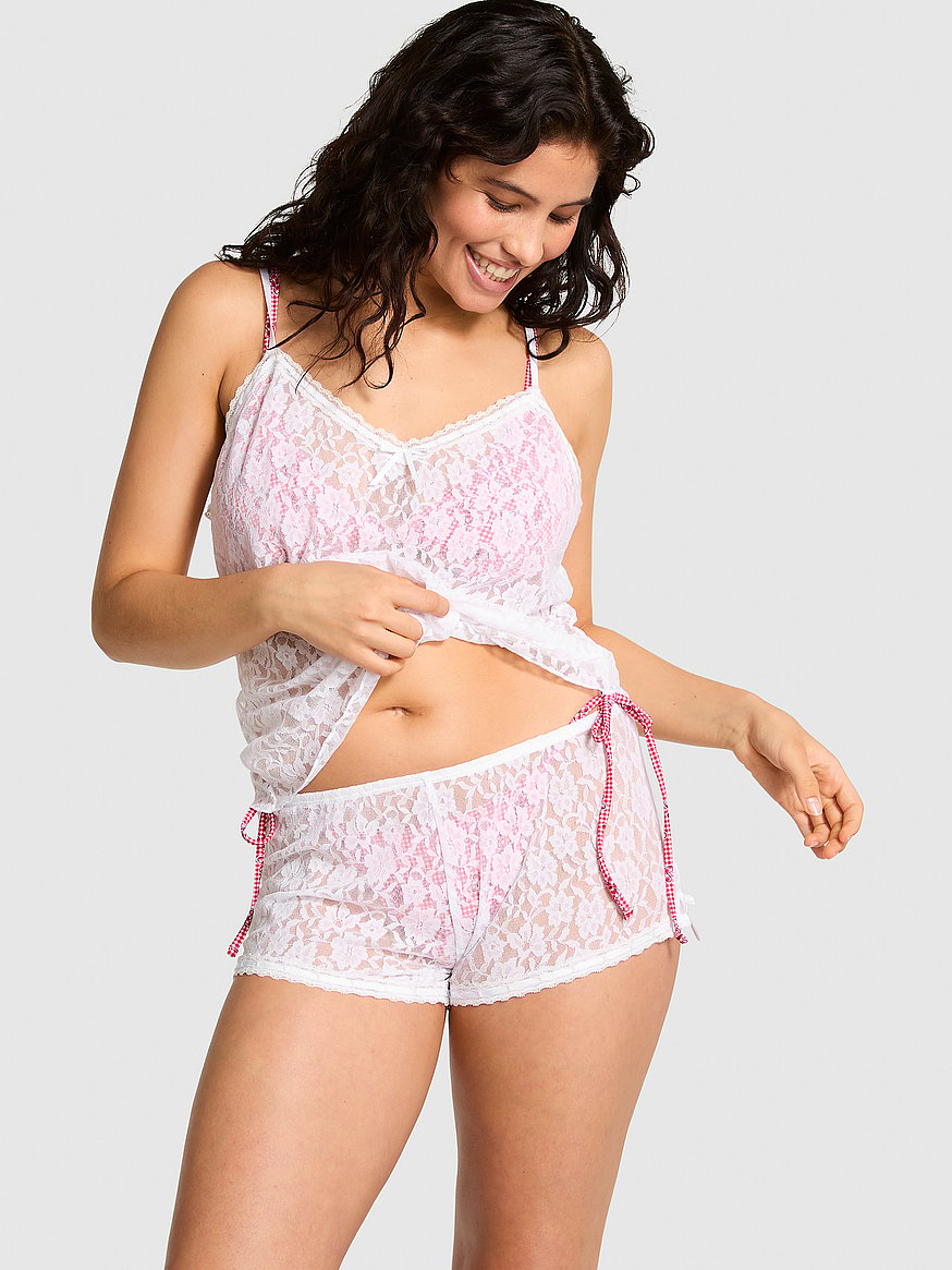 Ana レース ショートパンツ, ホワイト メッシュ レースを購入 