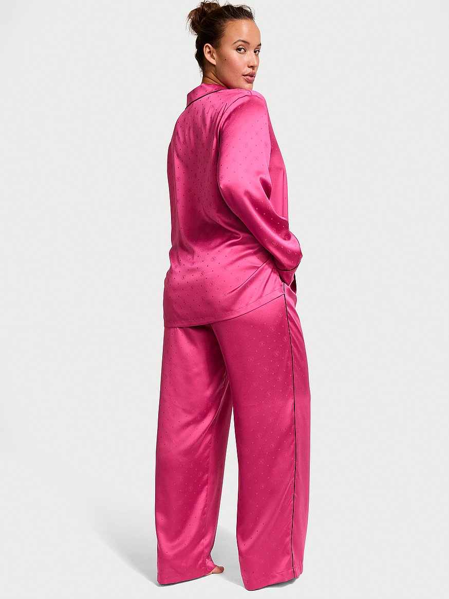 新品！Victoria's Secret サテンロングパジャマセット XS サテン ロング パジャマセット、スイート ローズを購入する