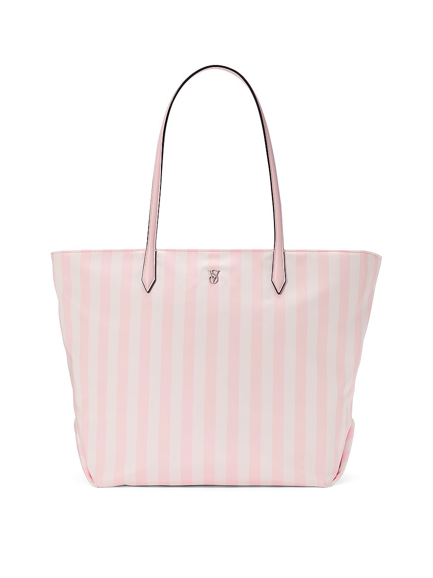 ☆Victoria's secret ロゴがお洒落なストライプラージトート☆ ラージ トートバッグ, ヘリテージ ストライプを購入する - Bags
