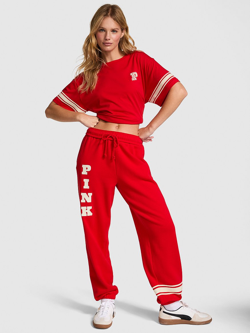 VS＊PINK アイビー フリース キャンパス スウェットパンツ Ivy フリース キャンパス スウェットパンツ、Vs ミディアム