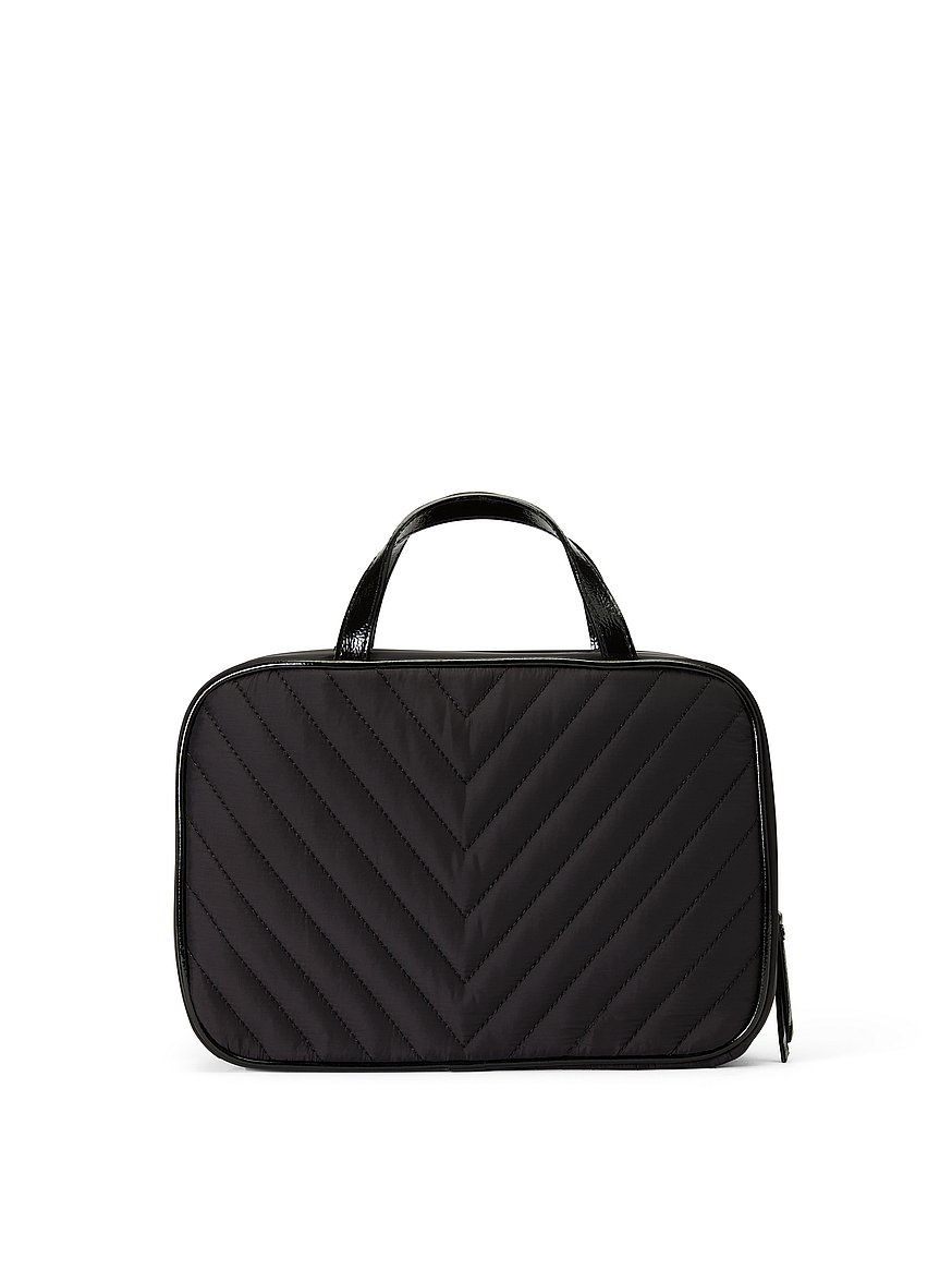 トラベル ハンギング トイレタリーバッグ、ブラックVキルト を購入する