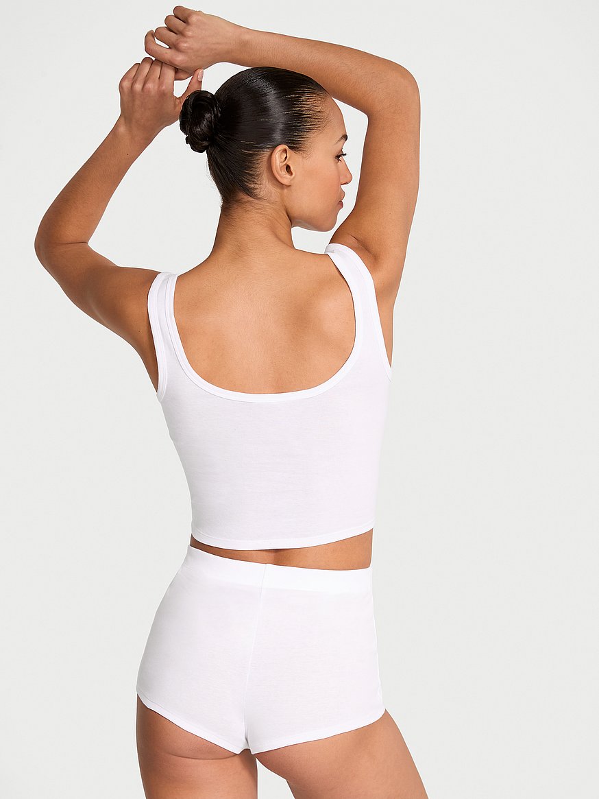 新品★VICTORIA'S SECRET★タンクトップコットンパジャマ コットン100% タンクトップ＆ショートパンツ パジャマセット、Vs