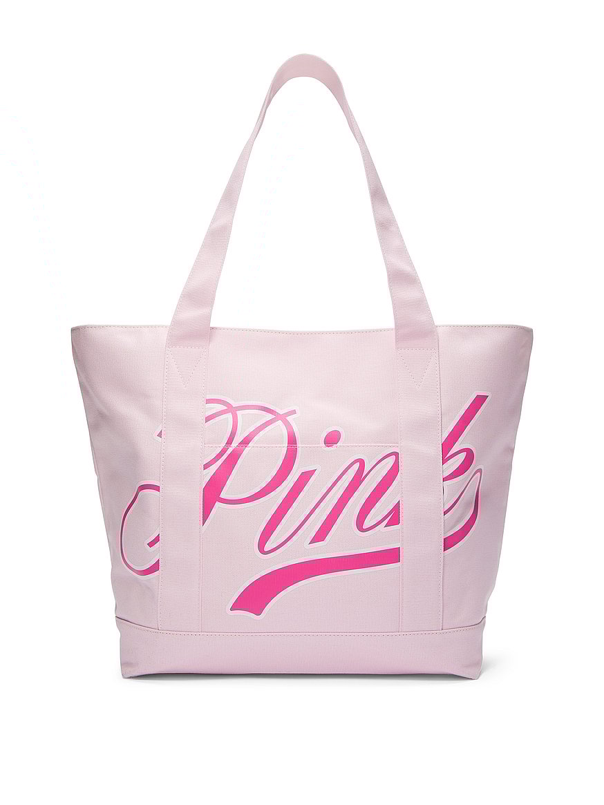 Victoria's Secret/【PINK】大容量収納！ロゴキャンバストート ロゴ キャンバス トートバッグ 2way[品番：AGCW0002258