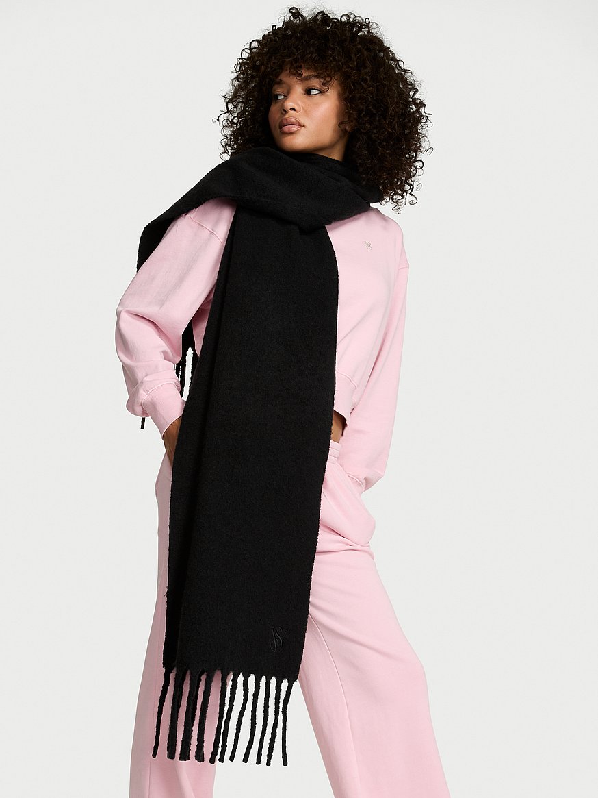 コージー ブランケット スカーフ, ブラックを購入する - Cold Weather