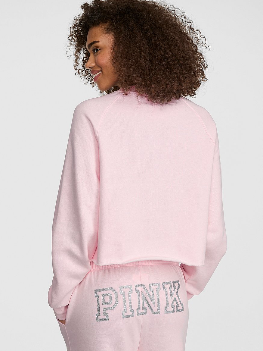 PINK | Elle Campus Fleece™​​​​​​​ クロップド クルー スウェット